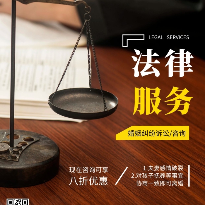 法律服務婚姻糾紛訴訟/咨詢攝影圖海報